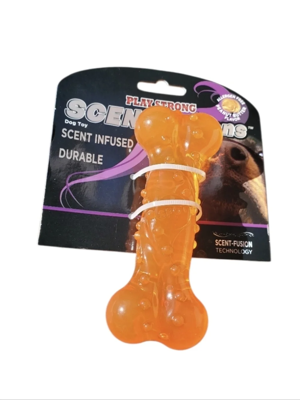 New Play Strong Scent-sations Peanut Butter Scent-Infused Dog Toy Bundle Lot 2